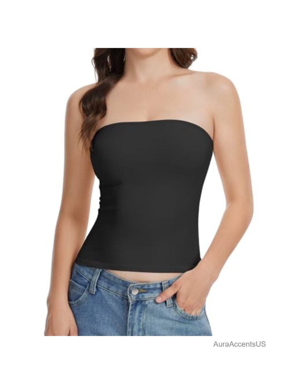 Strapless Bandeau Tube Top Women Seamless Sleeveless Tank Summer